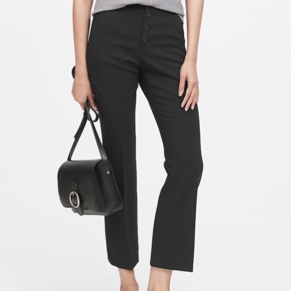 Banana Republic High-Rise Flare Crop Pant